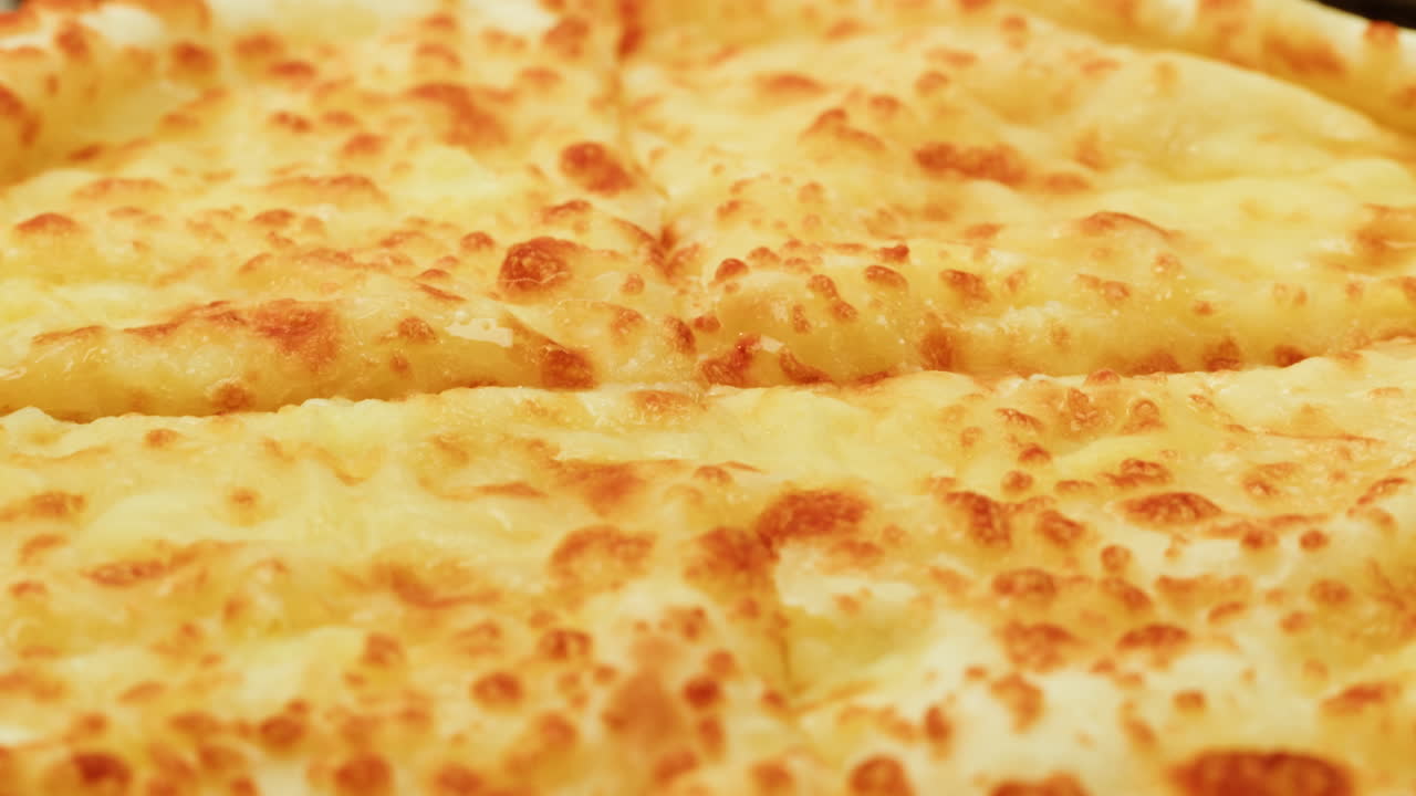 Close up view of Khachapuri