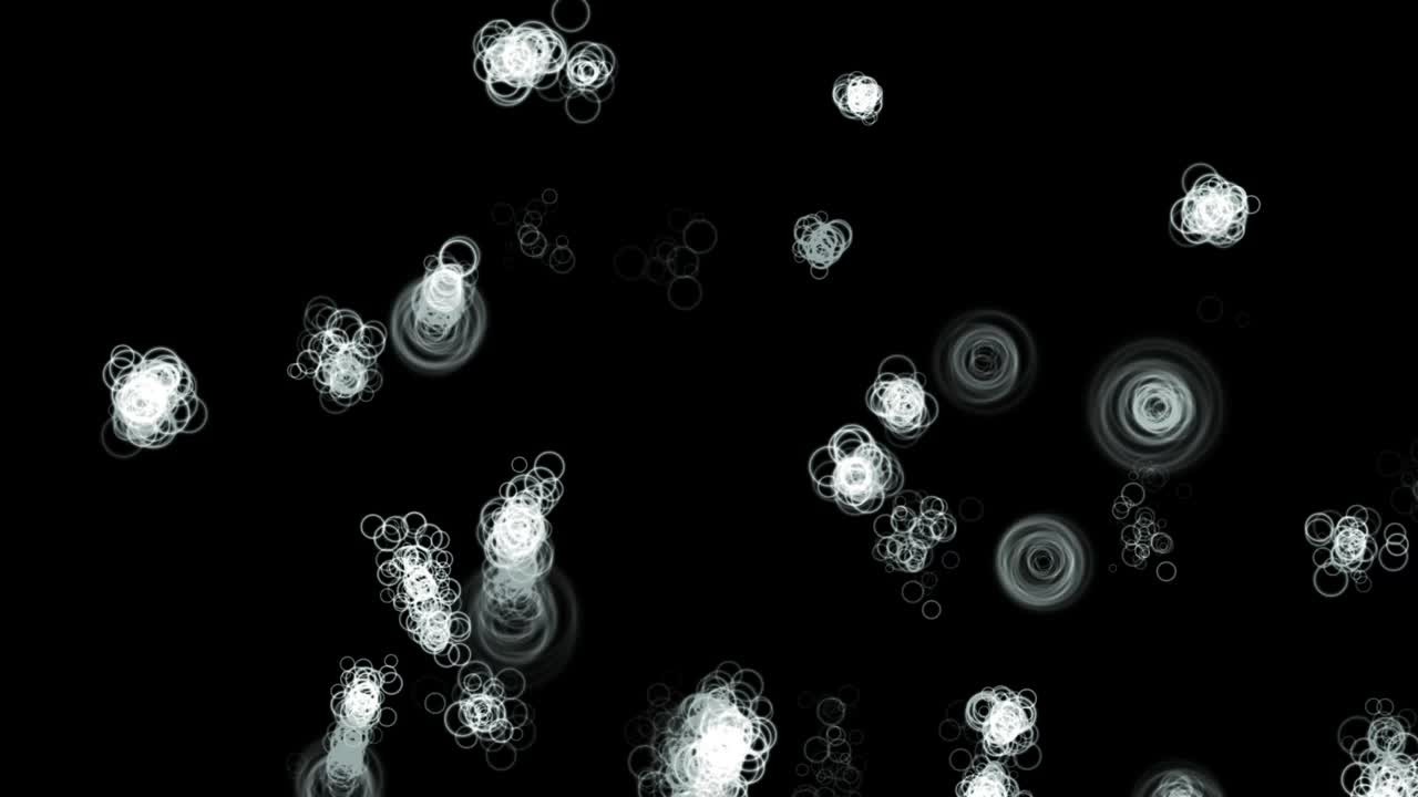 반지 모양 입자 애니메이션 모션 그래픽