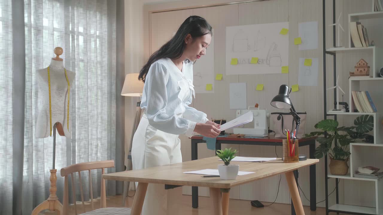 일 하는 패션 디자이너