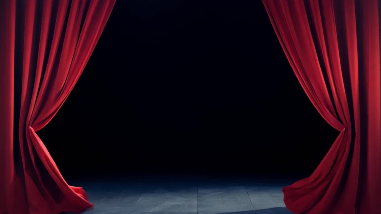 빨간 극장 커튼