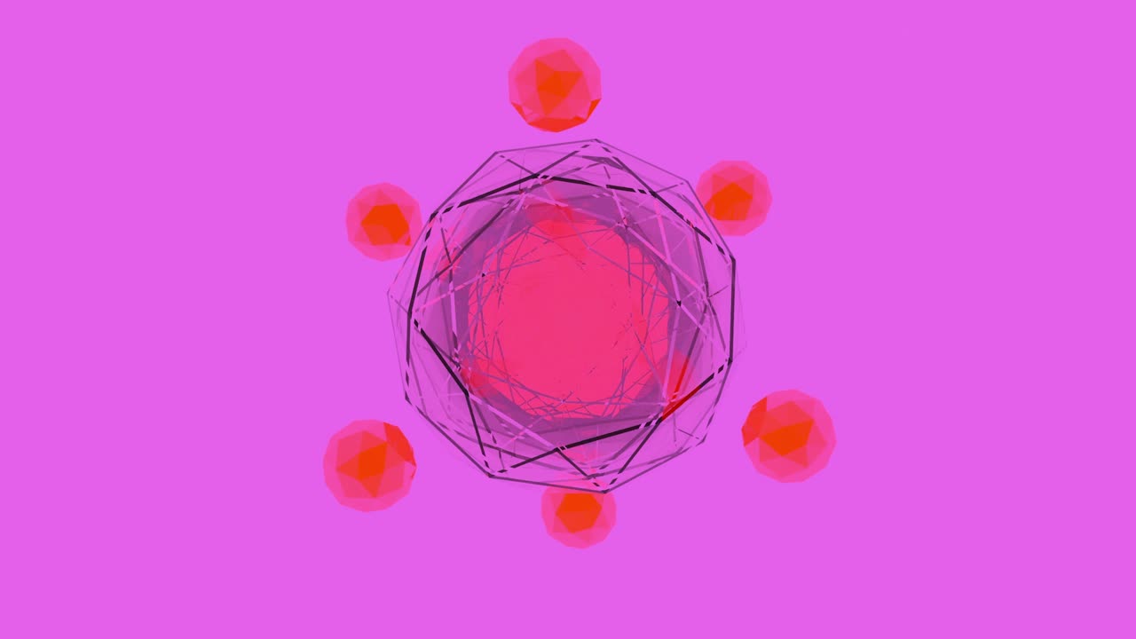 formas geométricas abstractas en el renderizado 3d