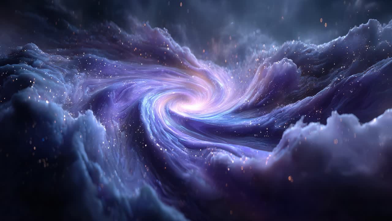 An Awe-Inspiring Cosmic Spiral: A Captivating Journey Through the Depths of a Beautiful Nebula with Swirling Colors and Stars Reflecting the Vastness of Space