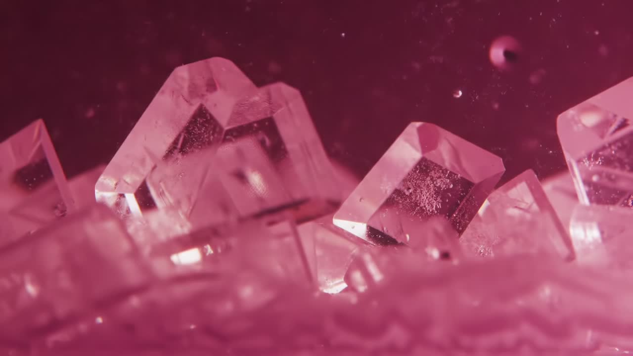 Colorful Ice Cubes Splash Into Sparkling Drink at Summer Party Gathering