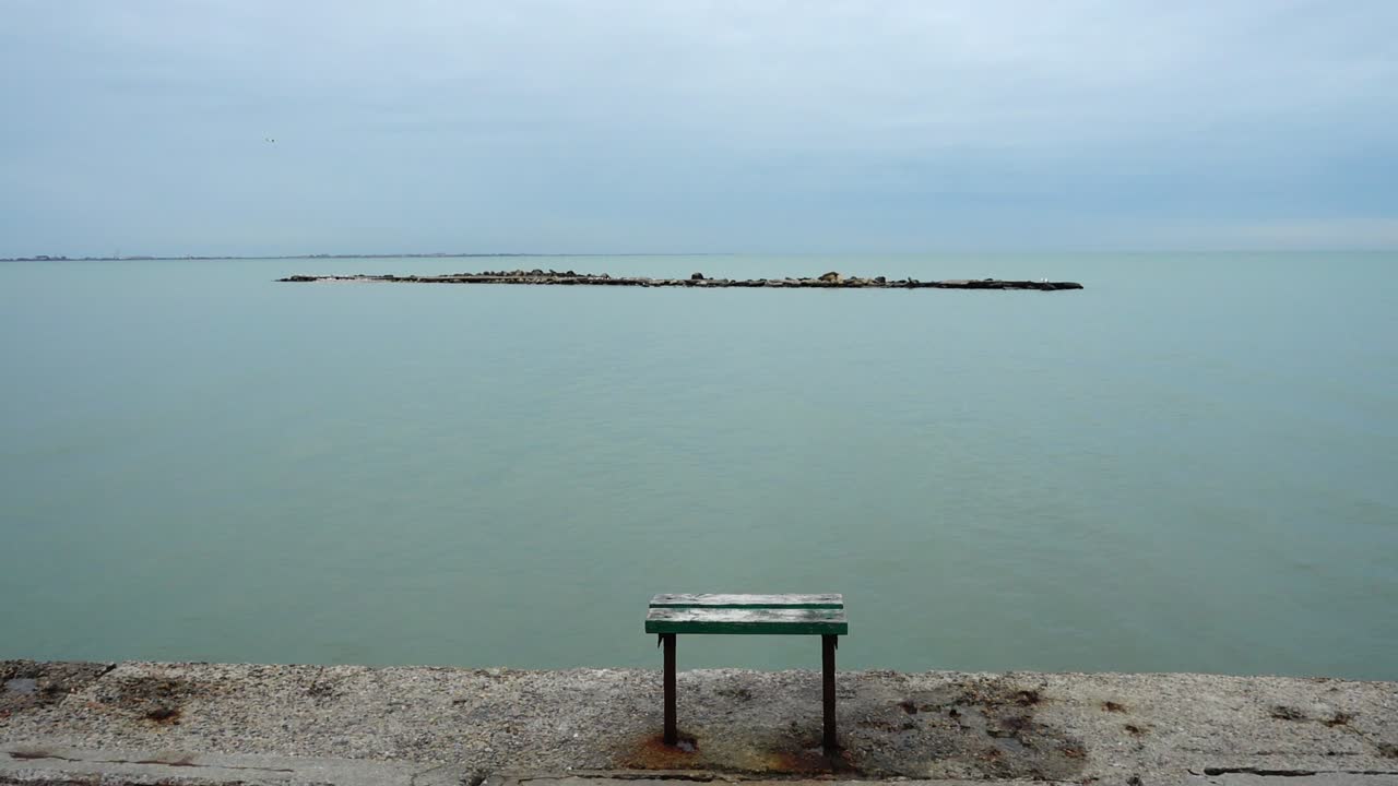 Embankment and sea
