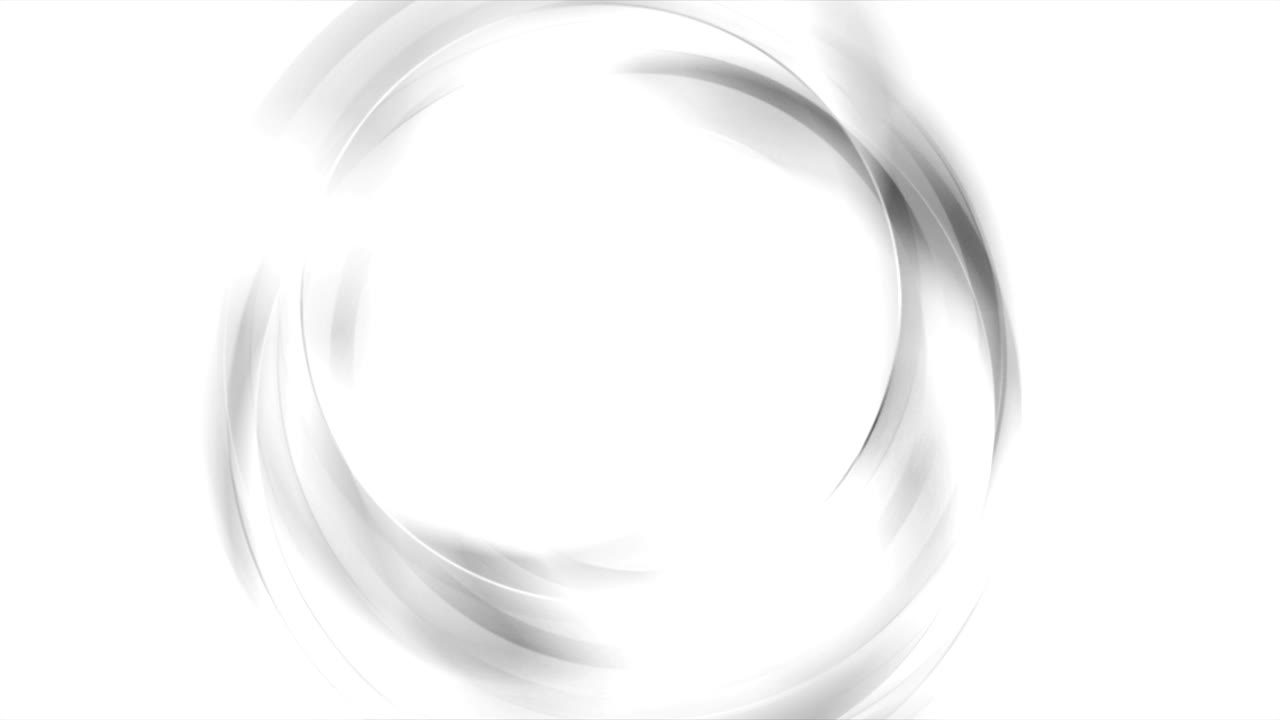 abstractos círculos ondulados grises y blancos animación de video
