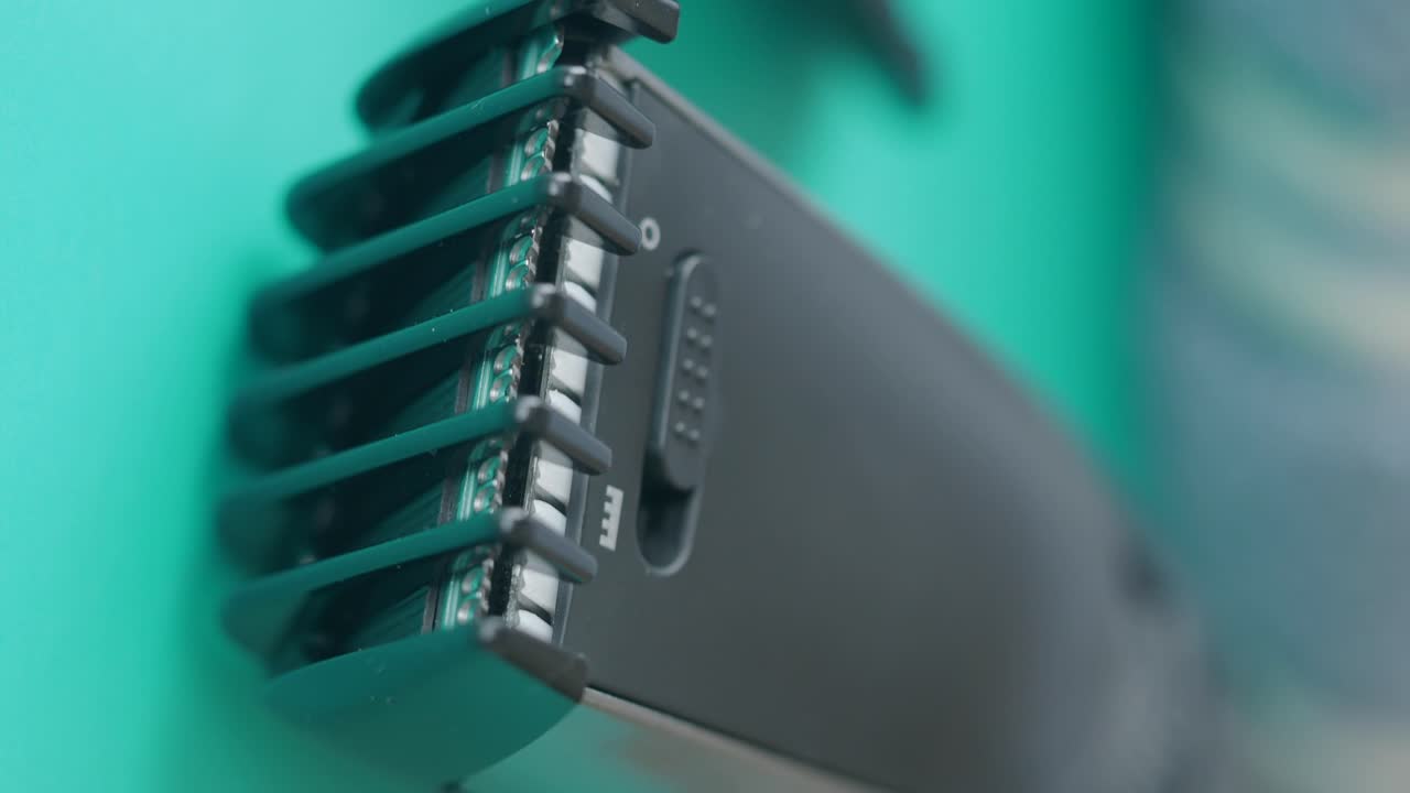 Close up of a hair clipper