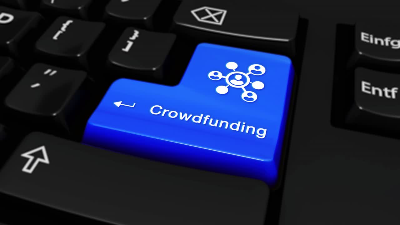 Crowdfunding Key on Keyboard