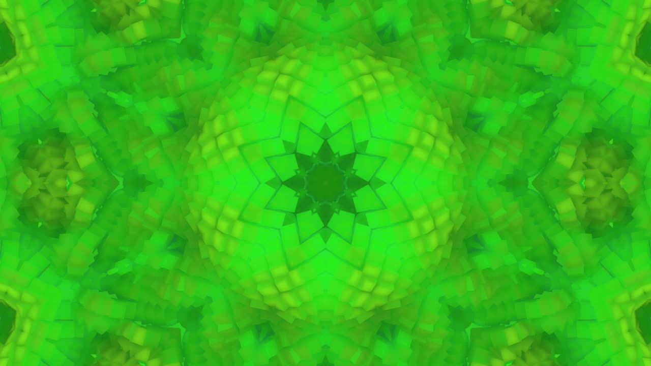 3d en bucle abstracto ornamentado fondo decorativo. hipnótico caleidoscopio de moda.