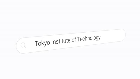 Escribiendo-Instituto-De-Tecnología-De-Tokio-En-El-Motor-De-Búsqueda