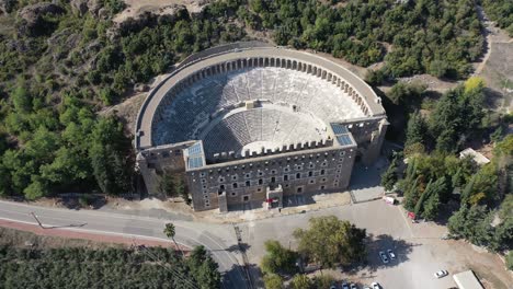 Theater-Von-Aspendos,-Region-Antalya,-Türkei