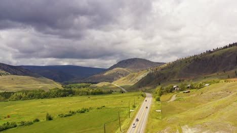 clinton's verdant veil: scenic cariboo highway in british columbia