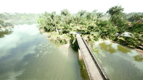 Top-view-on-holiday-park-alley