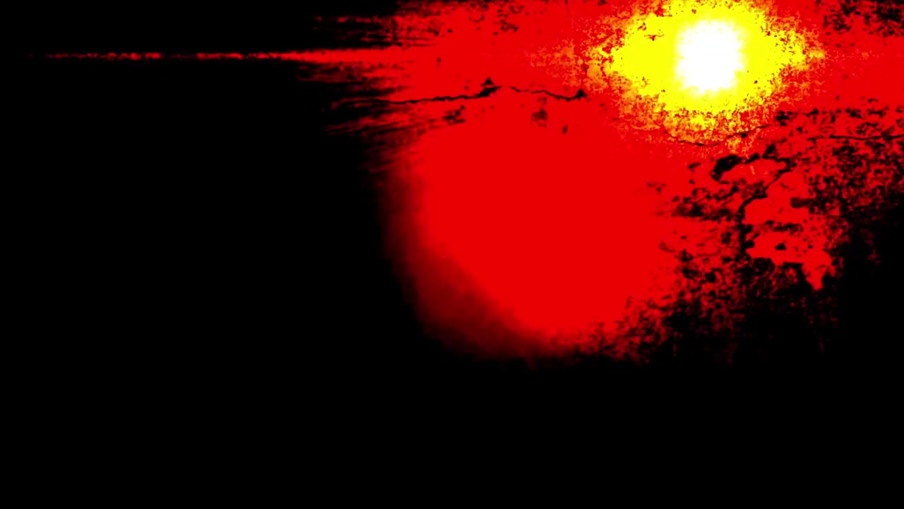 Sovrapposizione astratta con bagliore di luce rosso e giallo