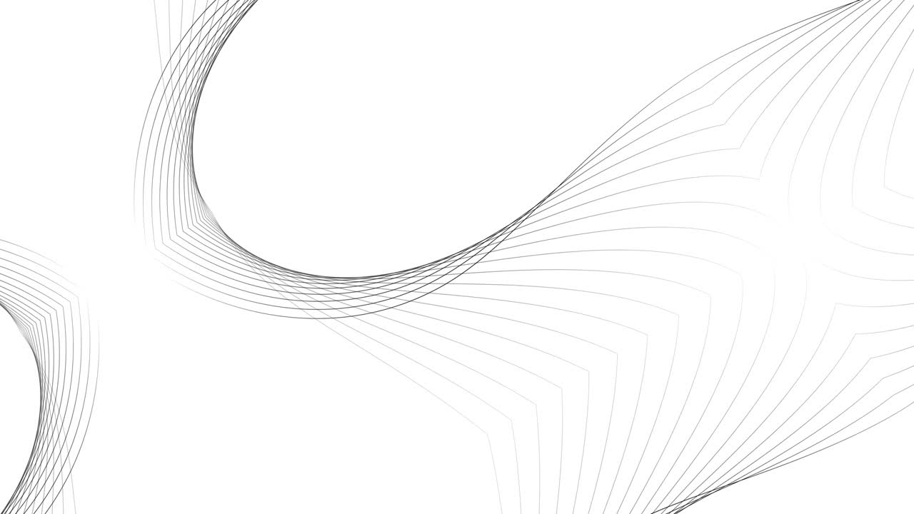Geometrisk båndlinje-morfing-animation. Geometrisk farverig båndlinje