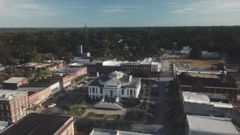 Aerial-of-Laurens-County-Courthouse-in-Laurens-SC