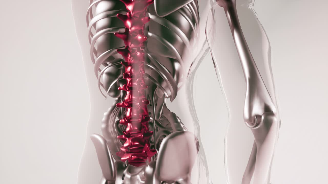 인체 척추 골격  ⁇  모델과 장기