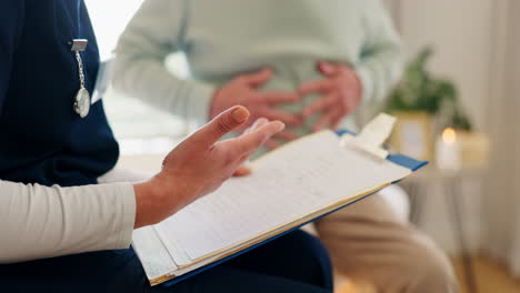 clipboard, healthcare and closeup of nurse