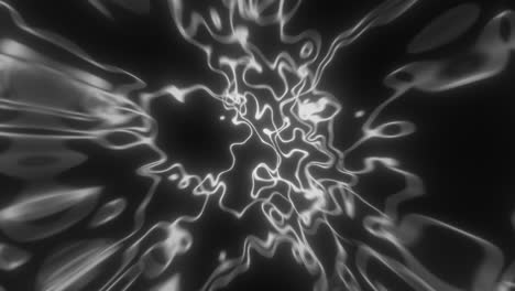diseño fluido abstracto en blanco y negro