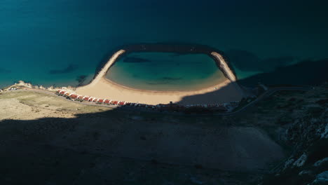 a view of a small gibraltar beach