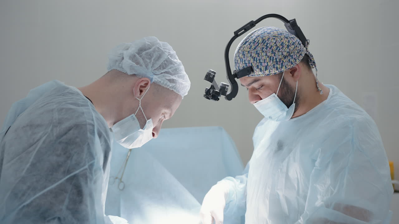 수술실에 있는 외과 의사들