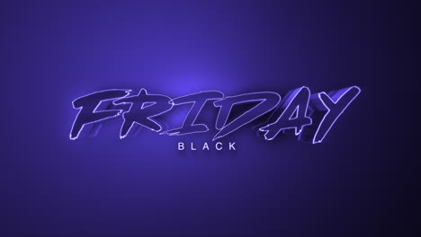 shadows and tones: dark monochrome black friday text on gradient