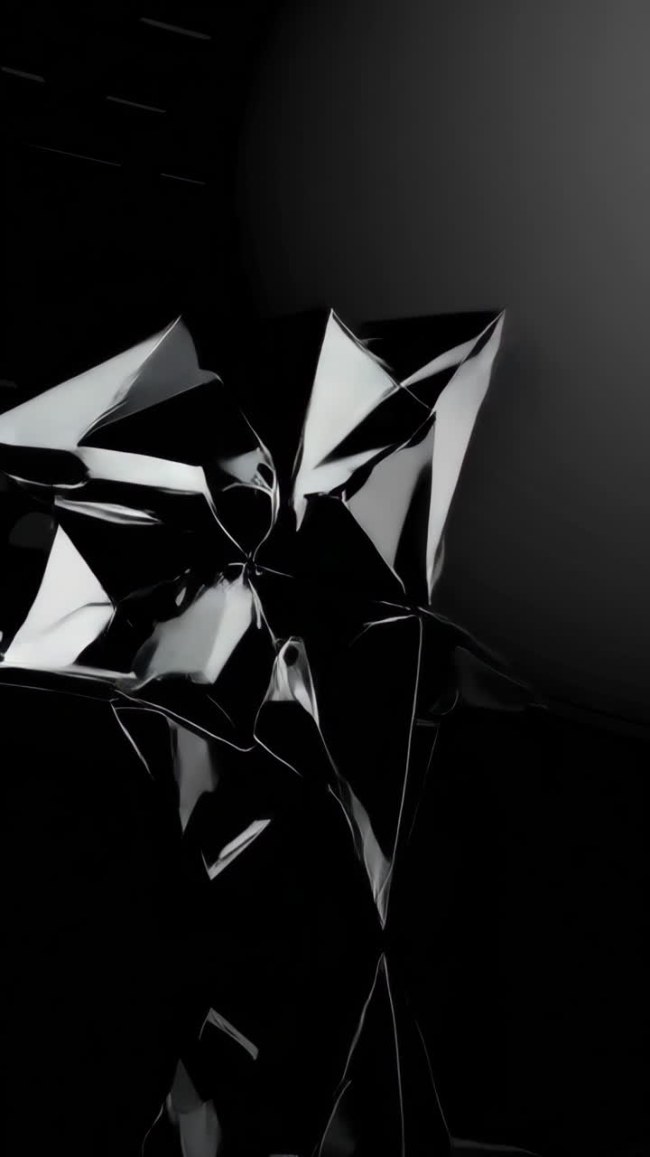 Abstract Geometric Metal Sculpture