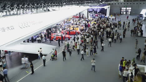 Crowded Car Show