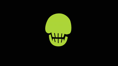 green skull graphic