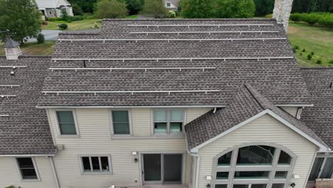 shingle roof prepared for solar panel installation