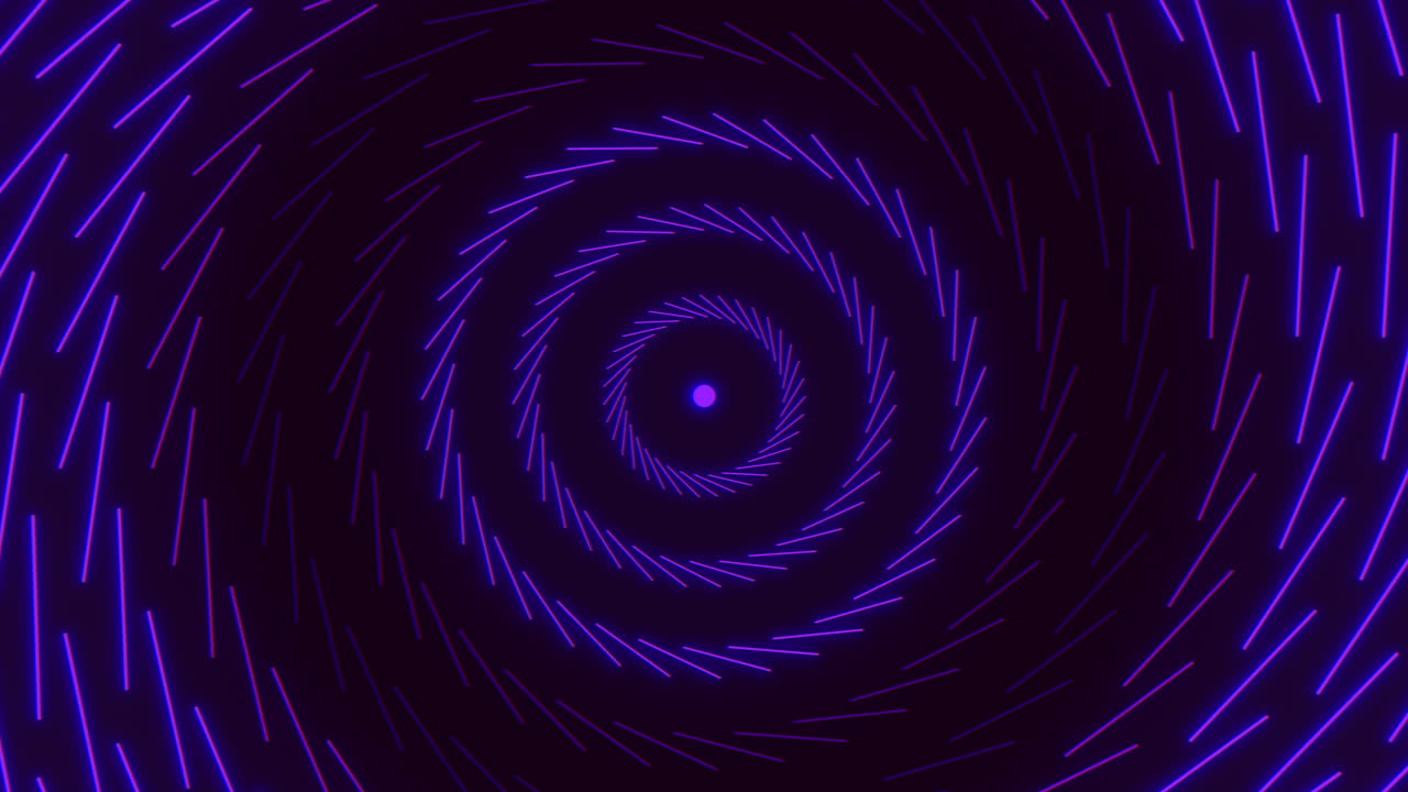 Purple spiral neon lines in vertigo