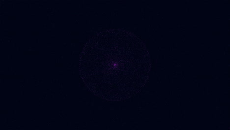 purple circle with white dot on dark background