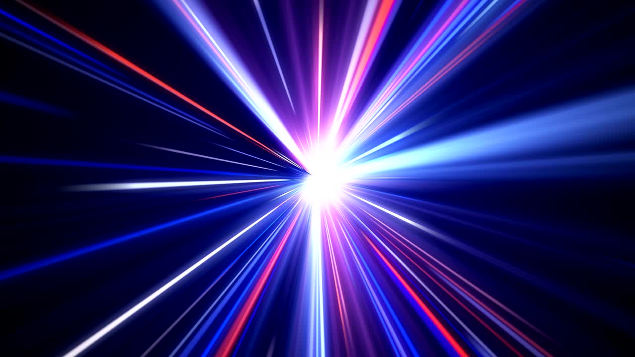 luces de velocidad de viaje energía espacio exterior fondo en bucle