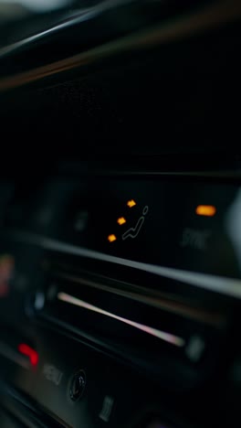 car heated seat controls