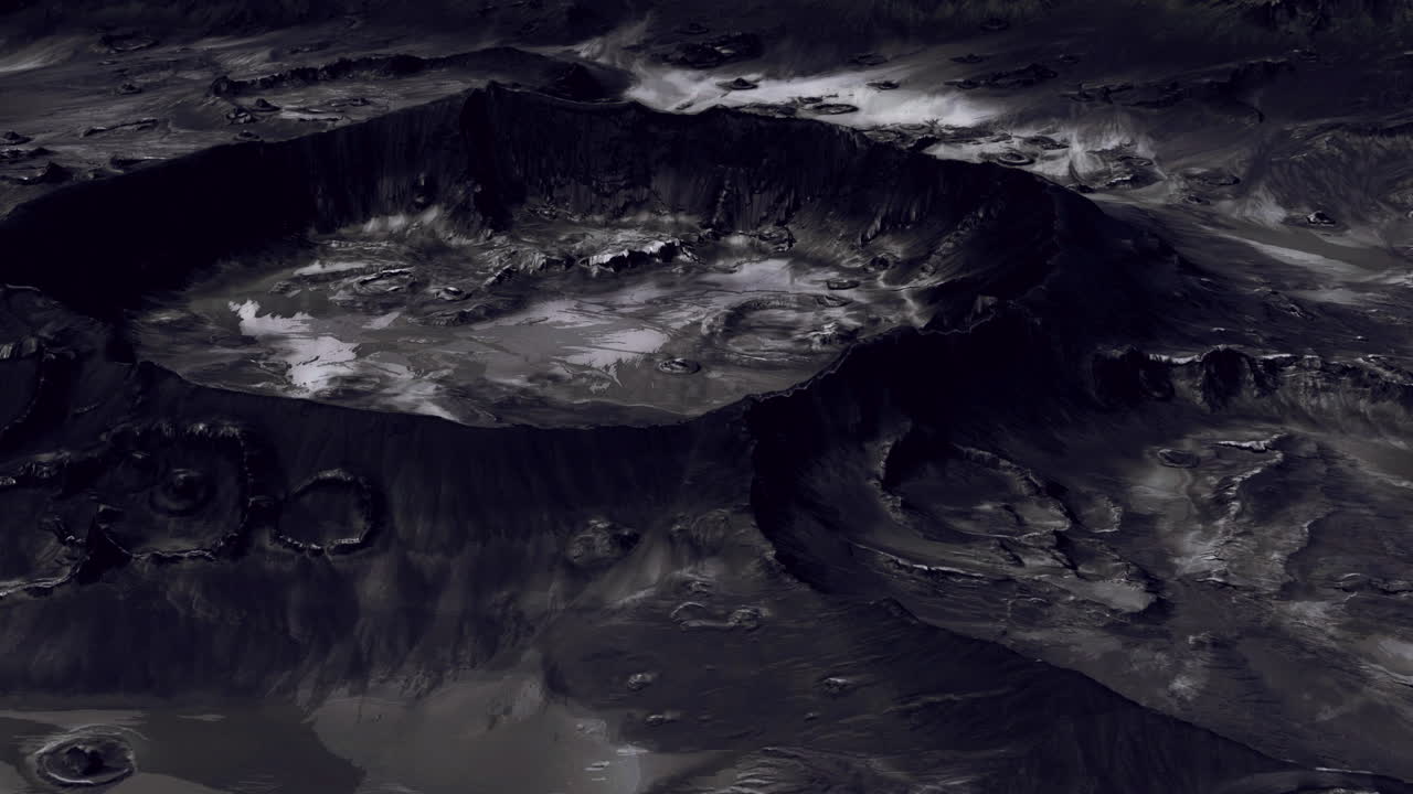 Dark Alien Planet Landscape
