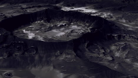dark alien planet landscape