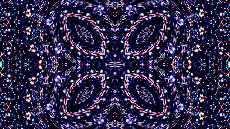 colorful lines glowing waves shape background kaleidoscope abstract
