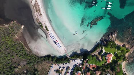 Drone-flight-over-Impostu-beach-in-Sardinia