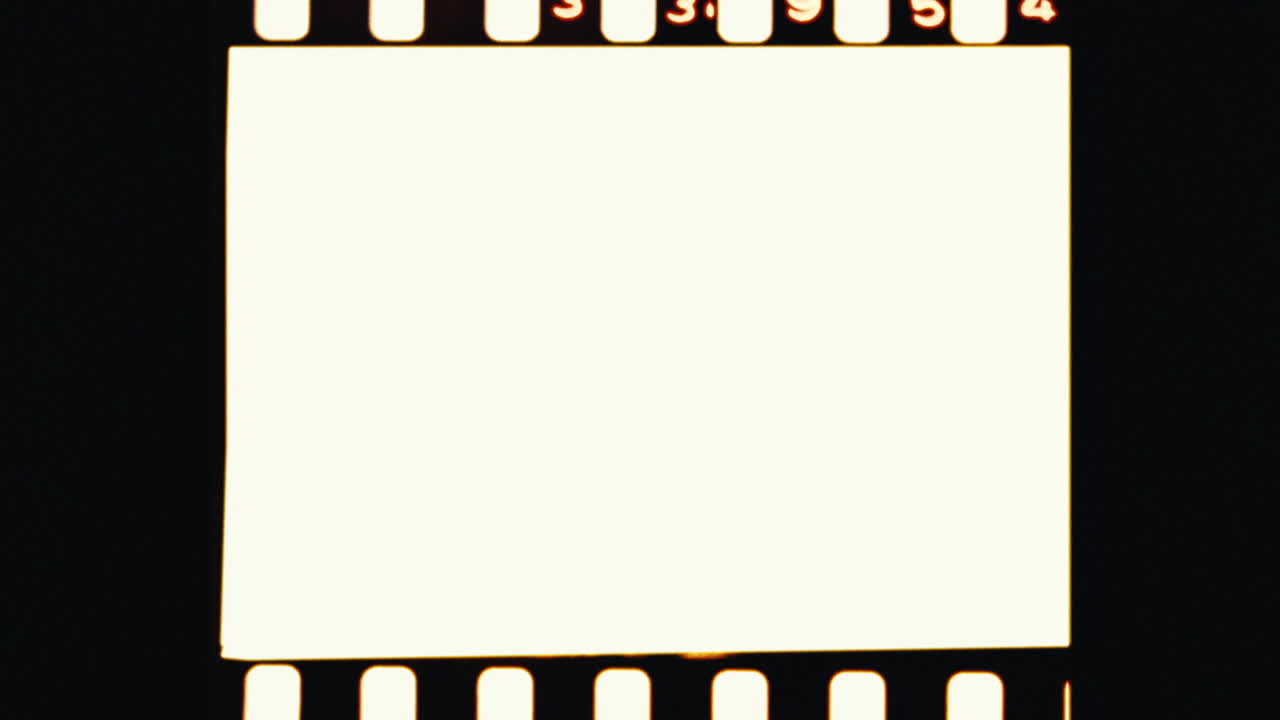 marco de película en blanco