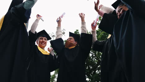 graduates celebrating graduation day