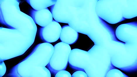 abstract glowing blue shapes