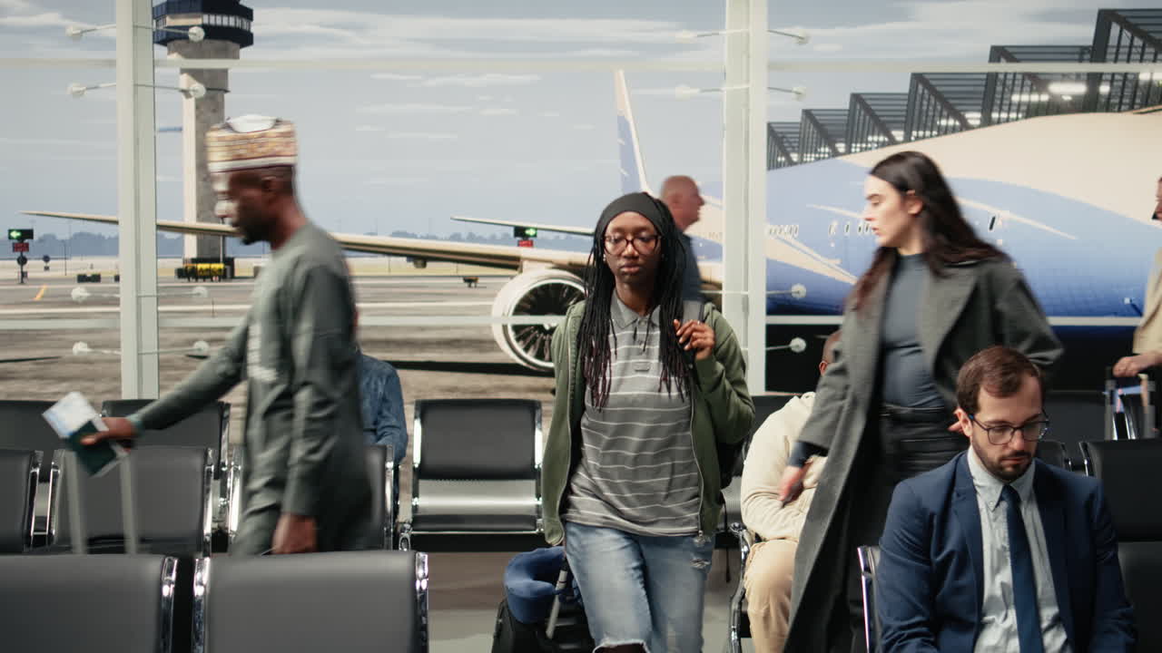 Carrying trolleys, transportation and passengers in airport hub
