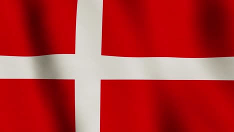 denmark background flag waving patriot nation - seamless video loop animation