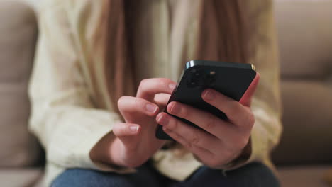 girl using a smartphone