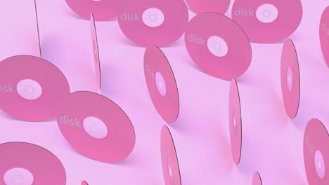 pink disk abstract motion 3d rendering