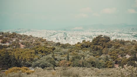 revealing clip of the city of athens in greece during summer