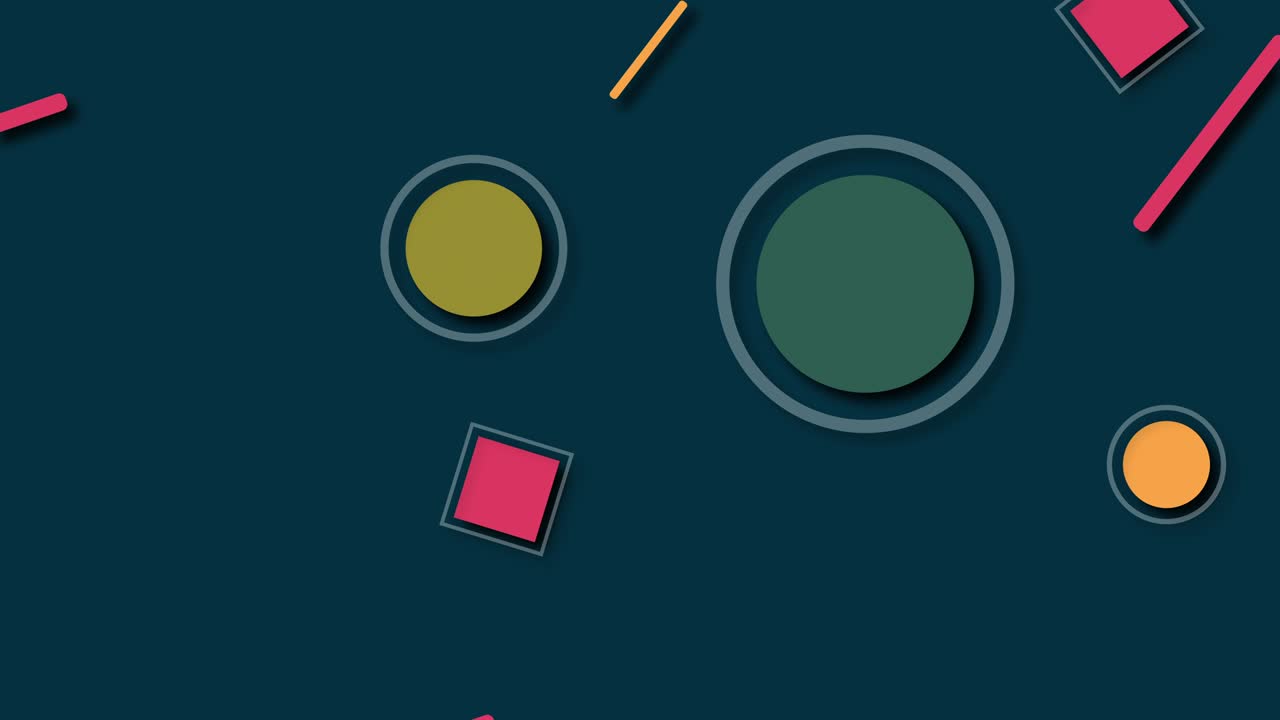 renderización 3d de diferentes formas coloridas. fondo geométrico generado por computadora