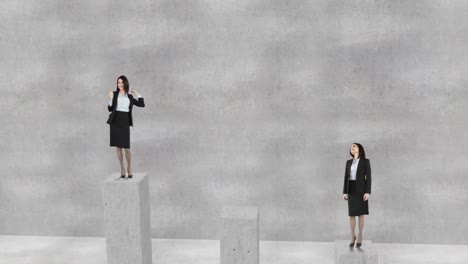 Composite-video-of-businesswoman-on-podium