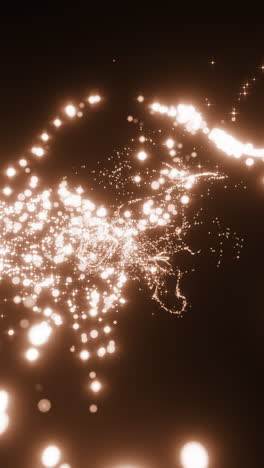 abstract glowing particle trails