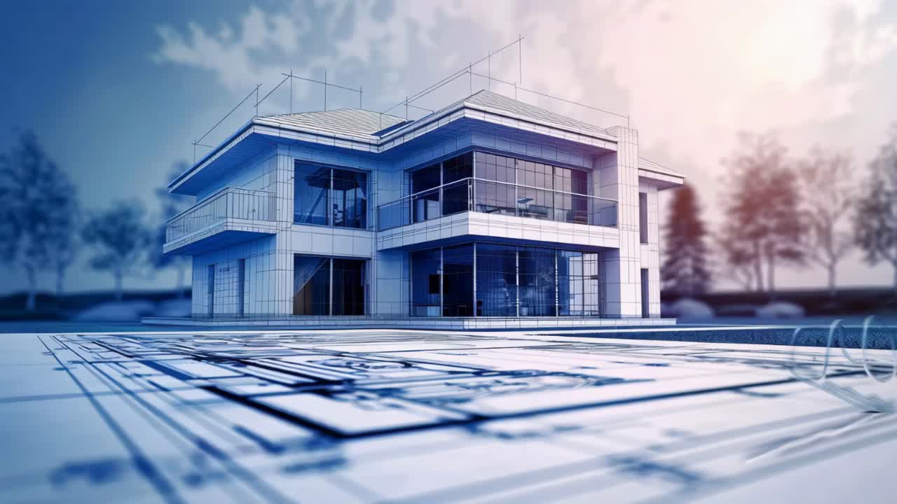 Modern House Design Architectural Visualization