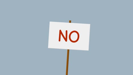 no political protest banner placard sign animation